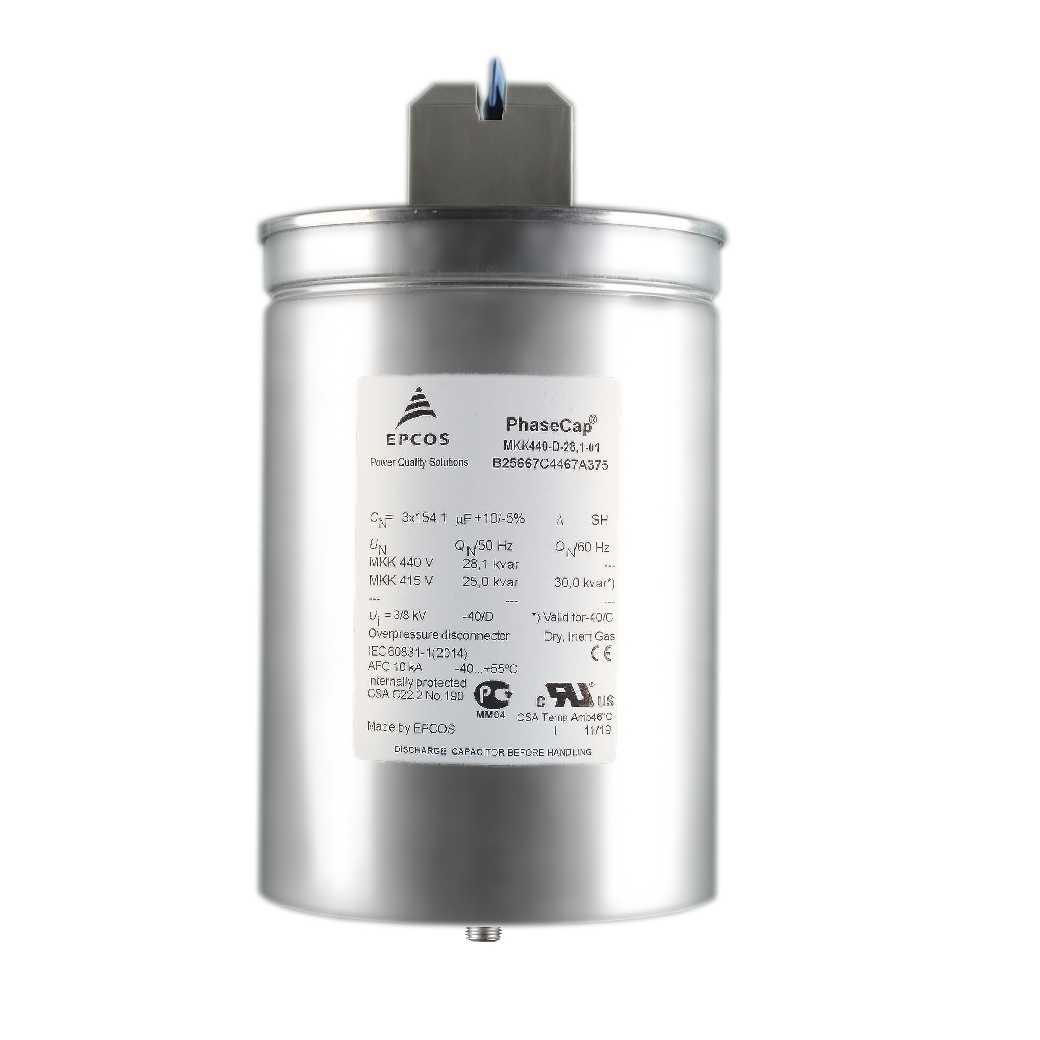 Capacitor Phasecap 480v