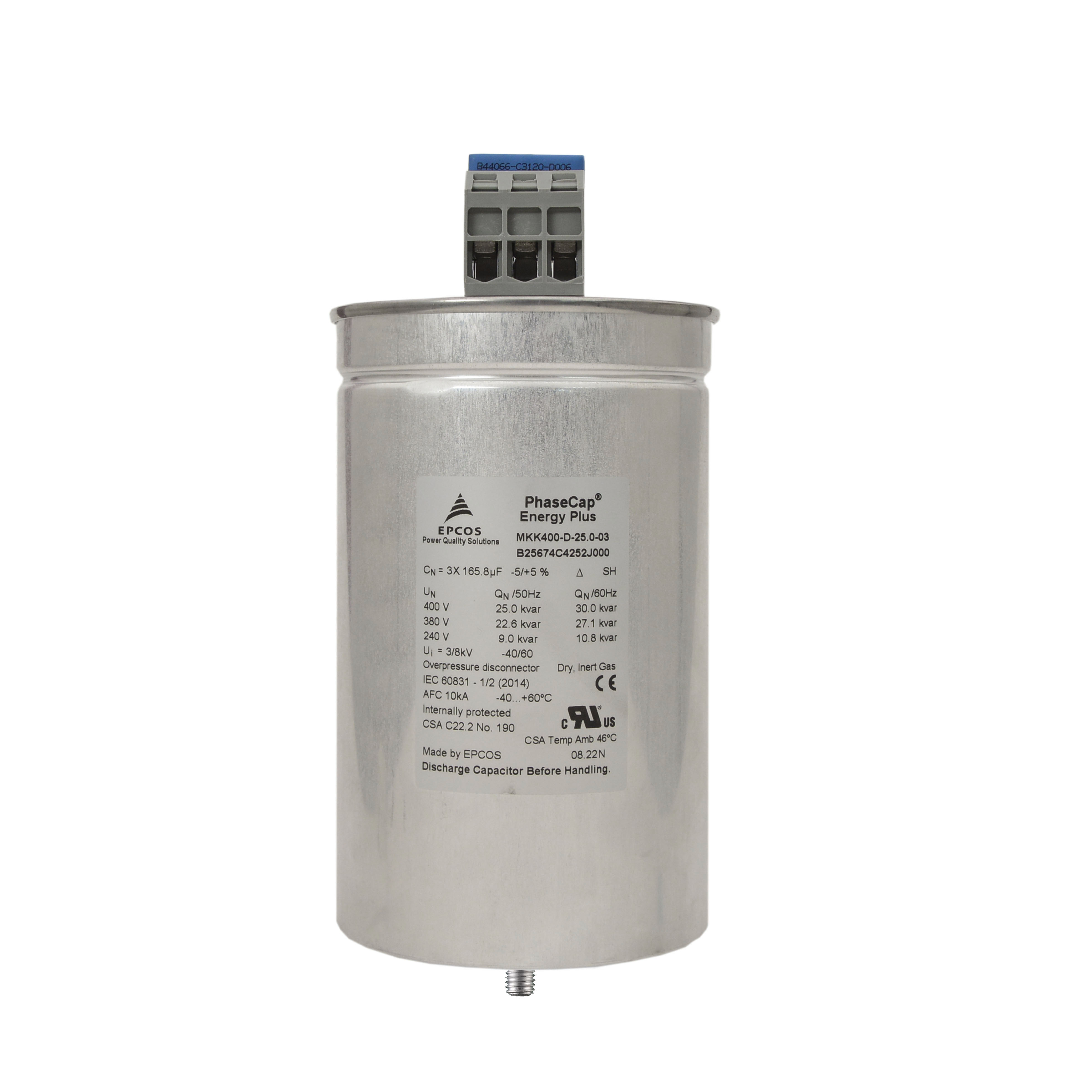 Capacitor Phasecap Energy 400v
